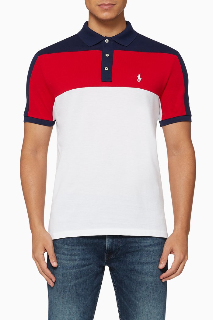 

Custom Slim Fit Mesh Polo, Multicolour