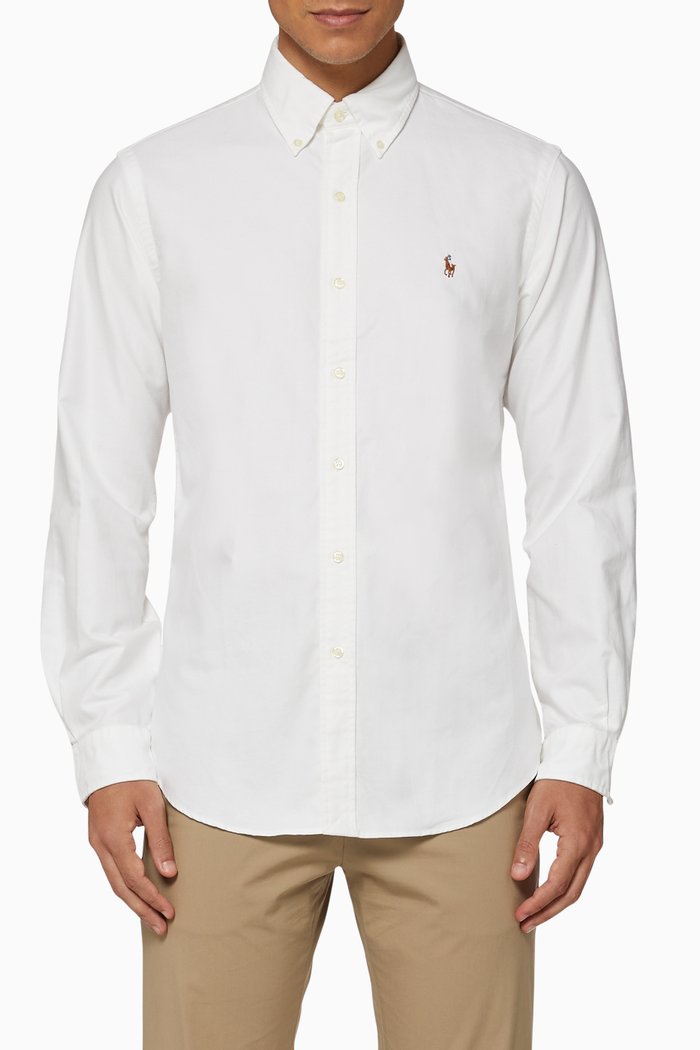 

Custom Fit Oxford Shirt, White
