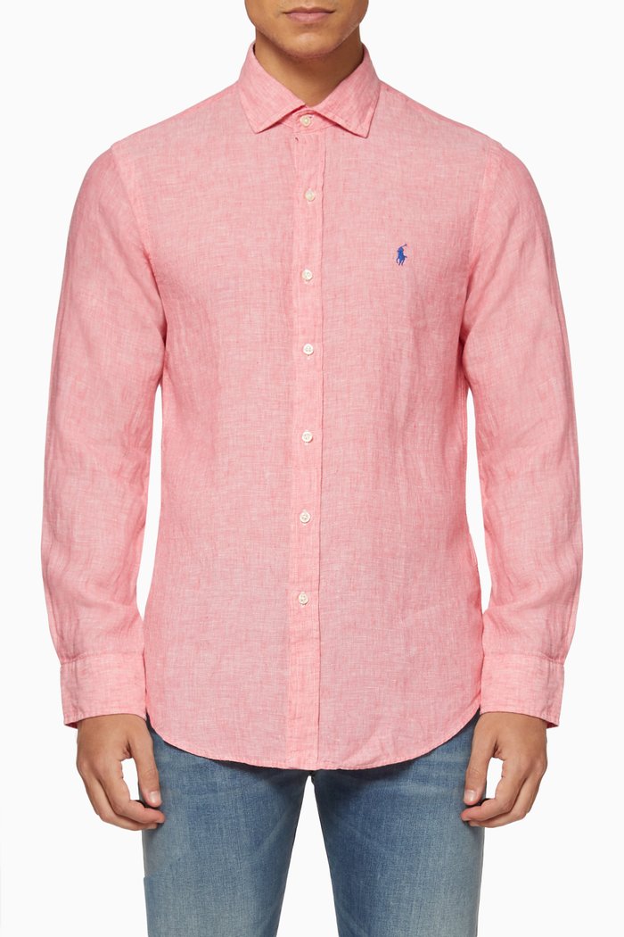 Linen Sport Shirt, Multicolour