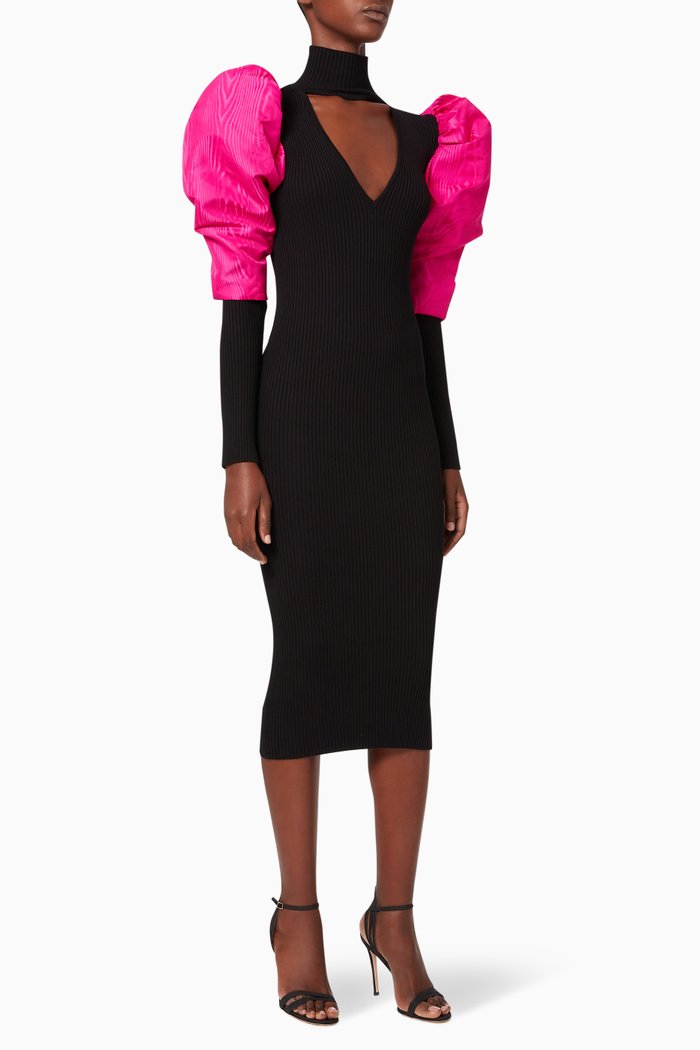 

Christia Ribbed Knit Dress, Multicolour