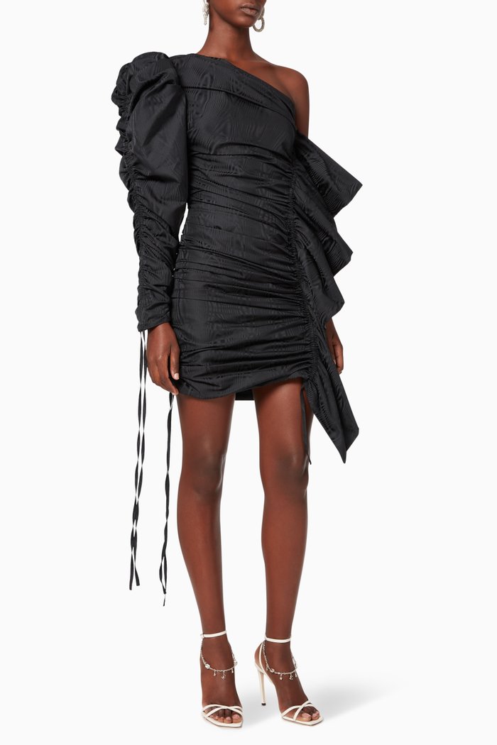 

Riette Taffeta Dress, Black