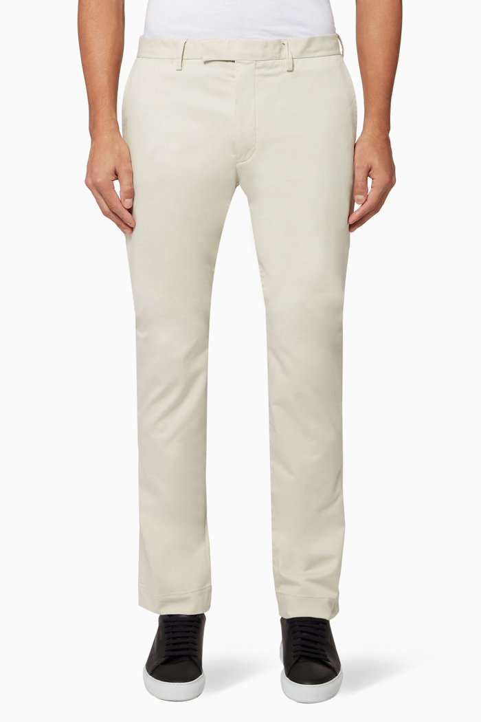 

Stretch Slim Fit Chino Trousers, Neutral