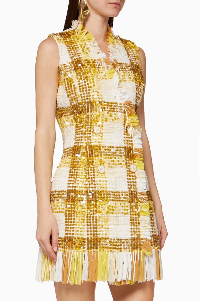 

Fringe Sequin Mini Dress, Multicolour