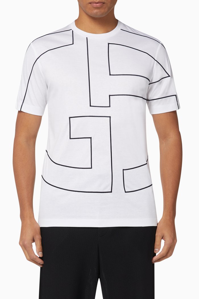 Logo Outline T-Shirt, White