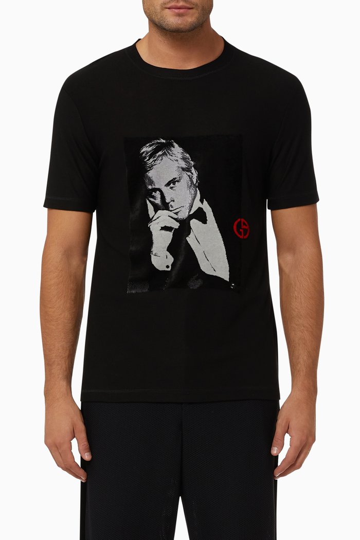 

Chenille Logo Graphic T-Shirt, Black