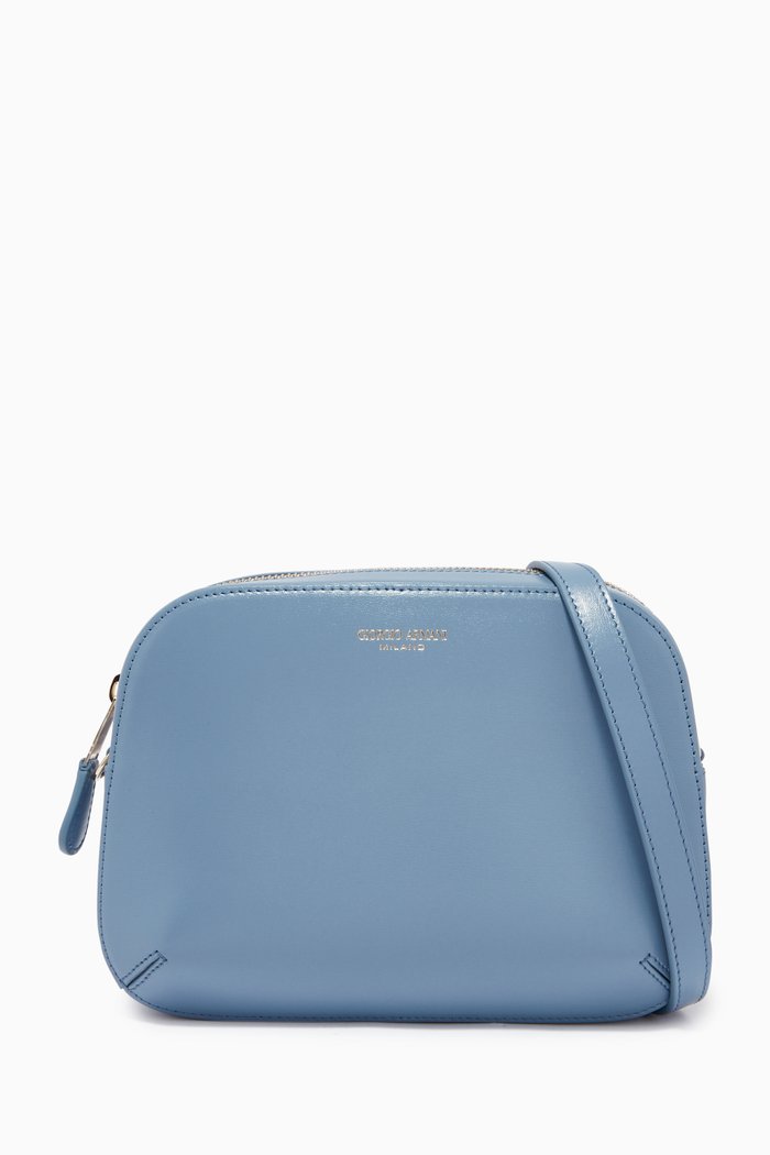 

La Prima Camera Bag in Bovine Leather, Blue
