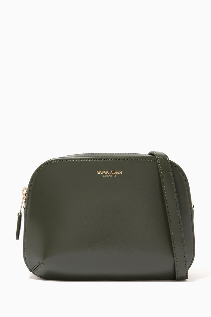 

La Prima Camera Bag in Bovine Leather, Green
