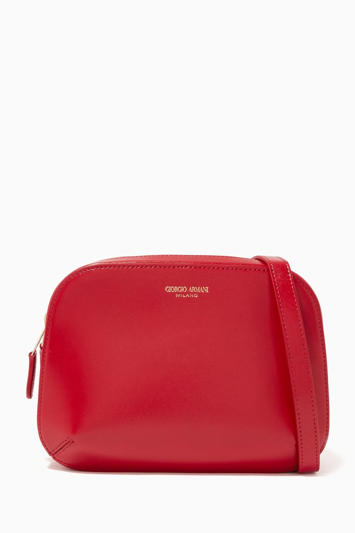

La Prima Camera Bag in Bovine Leather, Red