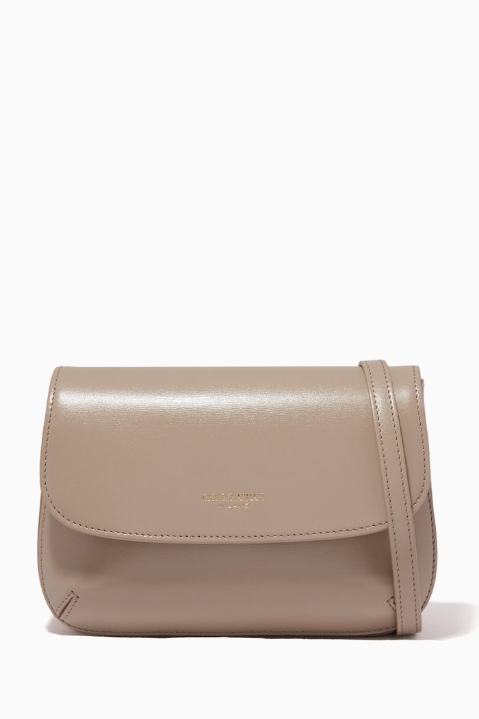 

La Primi Mini Crossbody Bag in Leather, Neutral