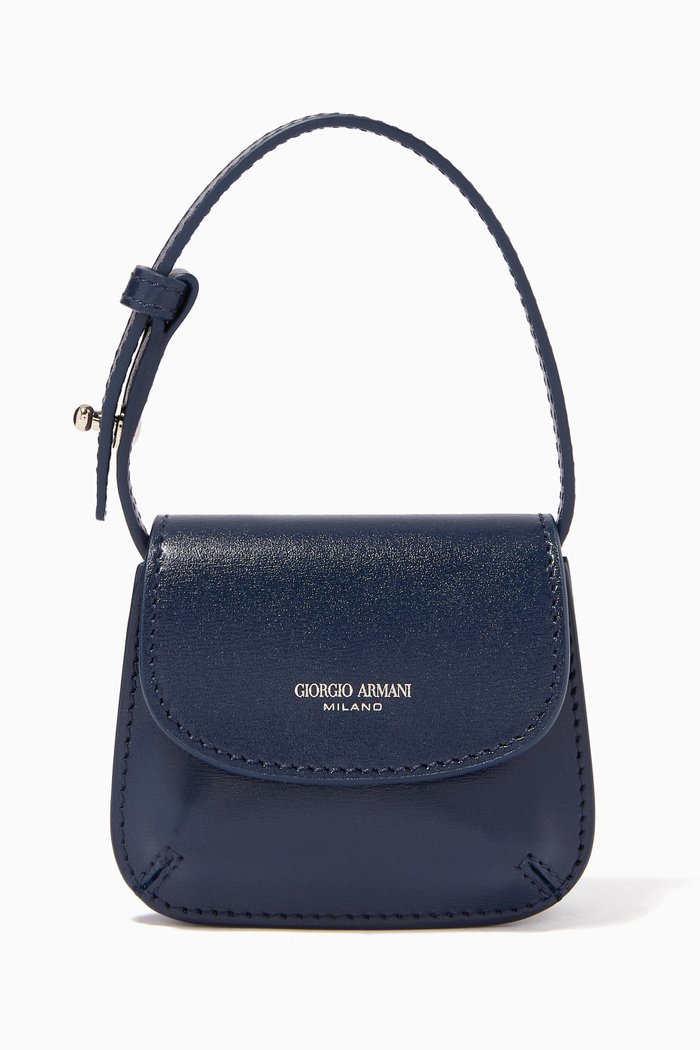 La Prima Nano Bag in Bovine Leather, Blue