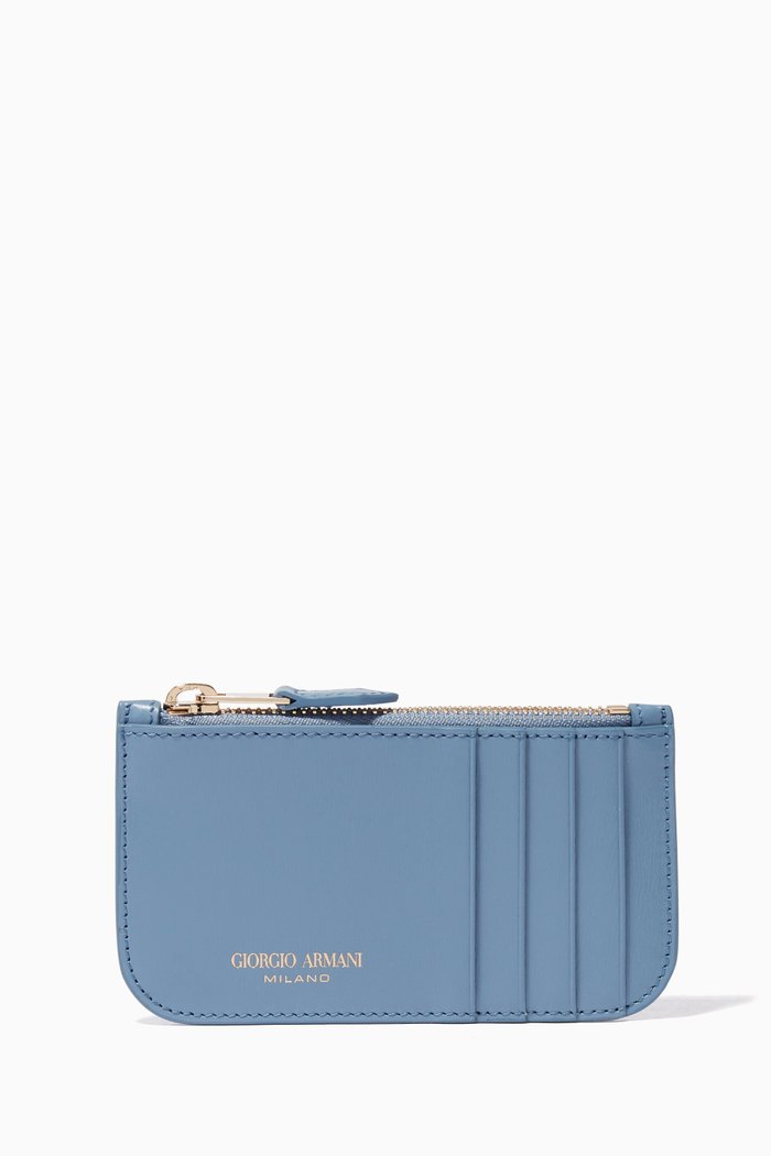 

Cardholder in Bovine Leather, Blue