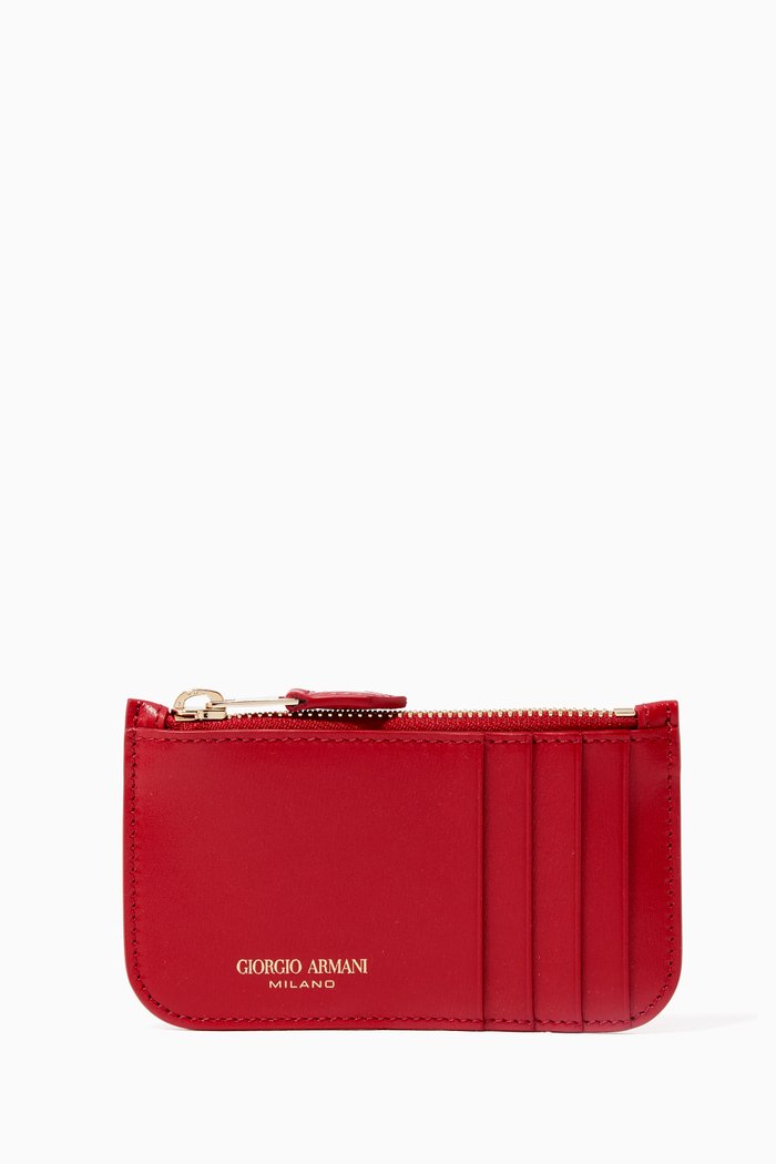 

Cardholder in Bovine Leather, Red