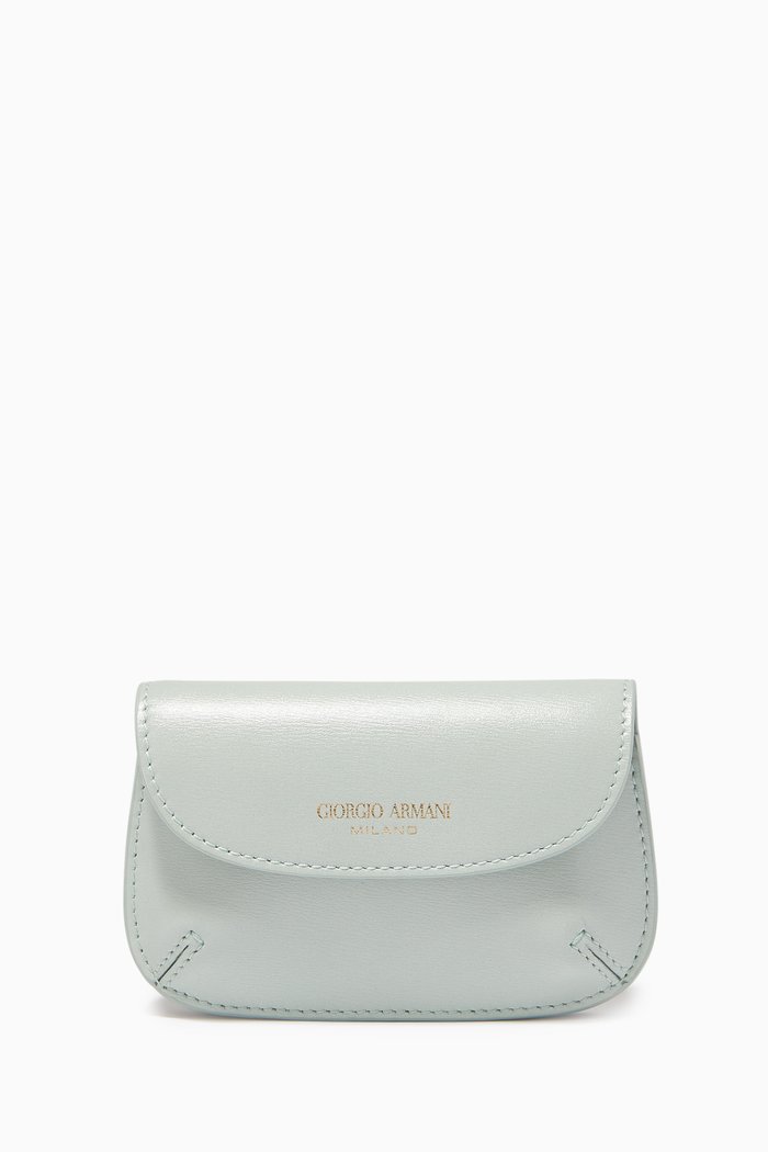 

La Prima Cardholder Clutch in Bovine Leather, Green