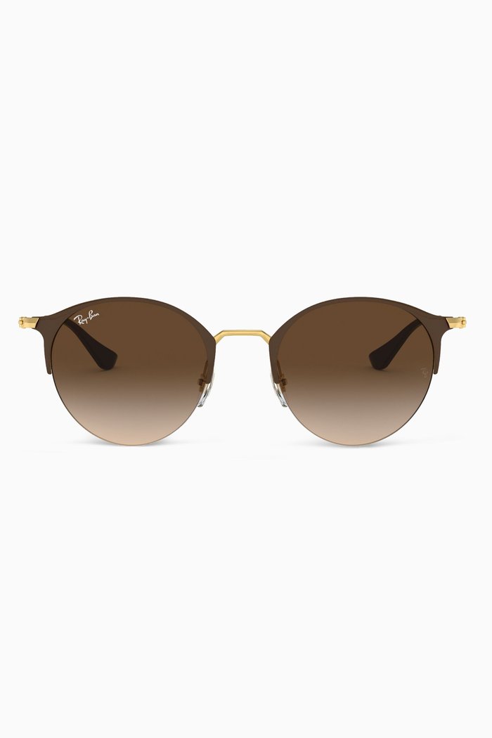 RB3578 Gradient Sunglasses, Brown