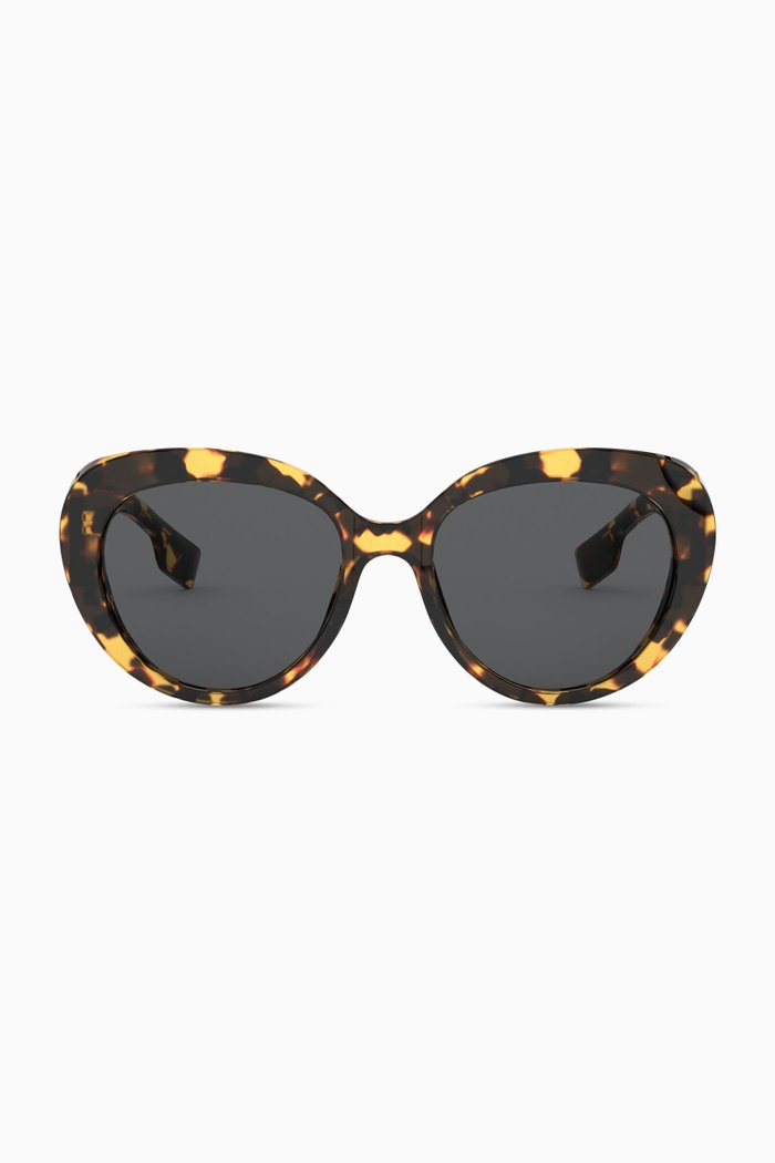 

Monogram Motif Cat-Eye Frame Sunglasses, Brown