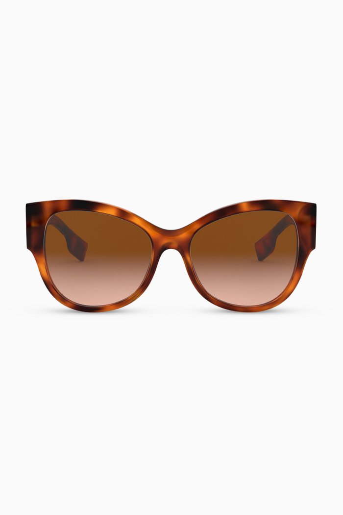 

Butterfly Frame Sunglasses, Brown