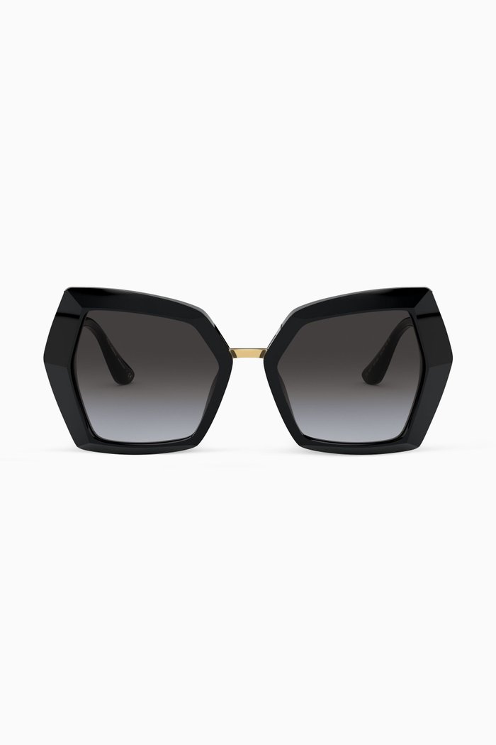 

DG Monogram Sunglasses, Black