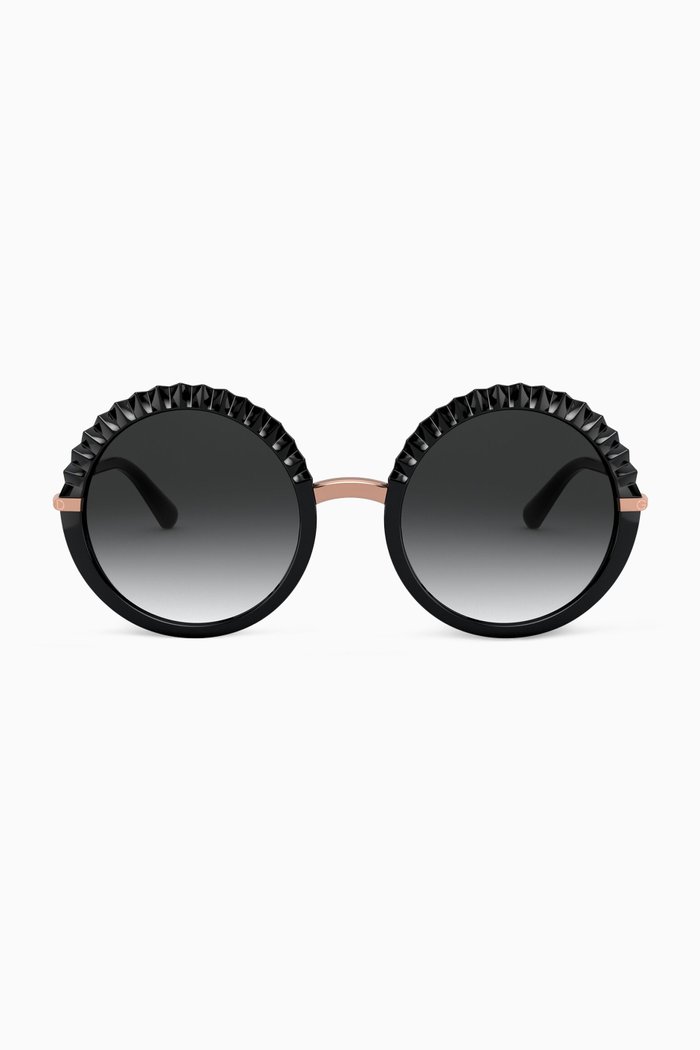 

Plissè Sunglasses, Black