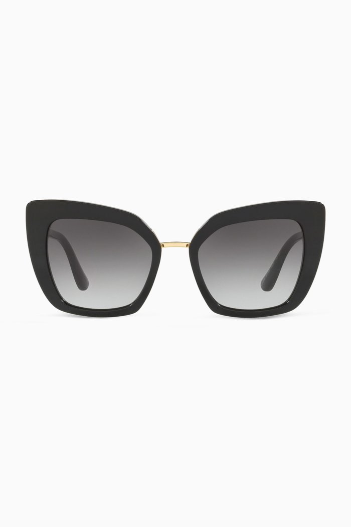 

Cat-Eye Sunglasses, Black