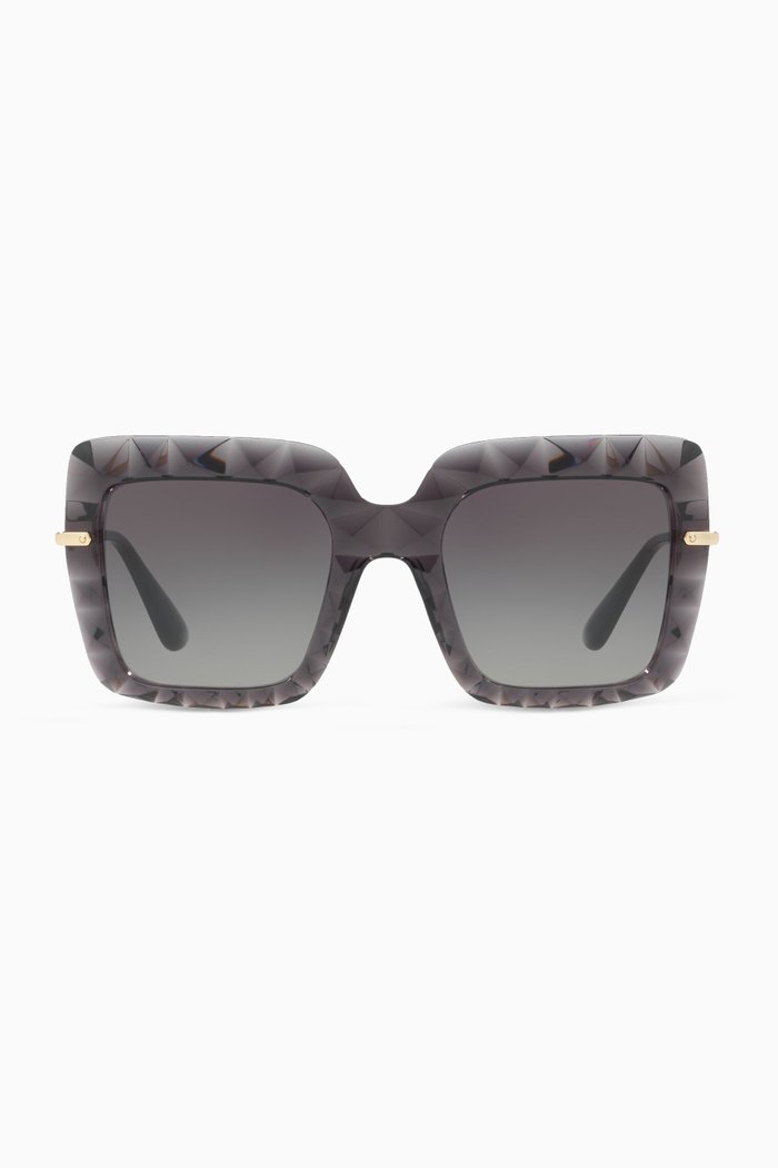 

Square Sunglasses, Black