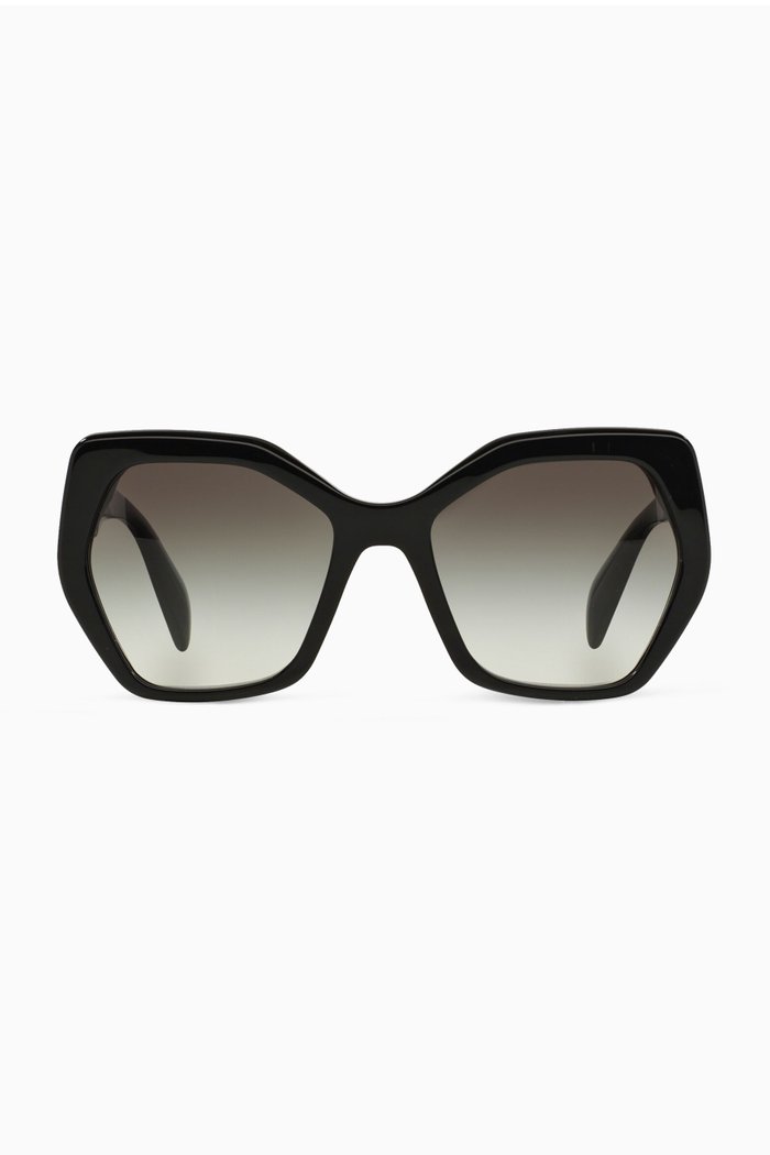 

Irregular Sunglasses in Acetate, Black