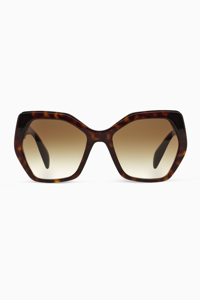 

Irregular Sunglasses in Acetate, Brown
