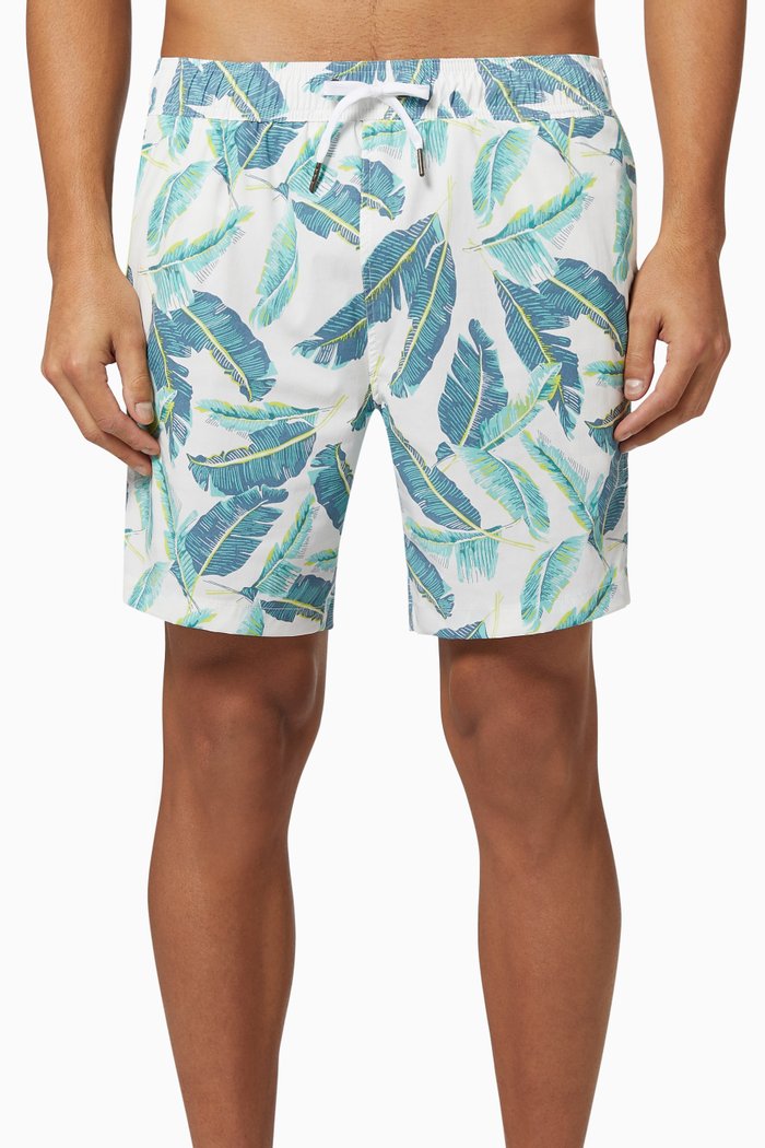

Charles 7" Swim Trunks, White