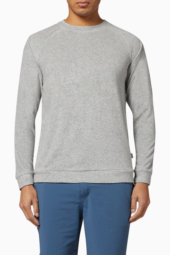 Dave Raglan Terry Sweatshirt, Grey