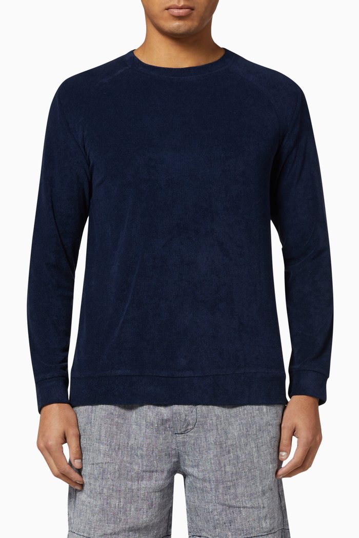 

Dave Raglan Terry Sweatshirt, Blue