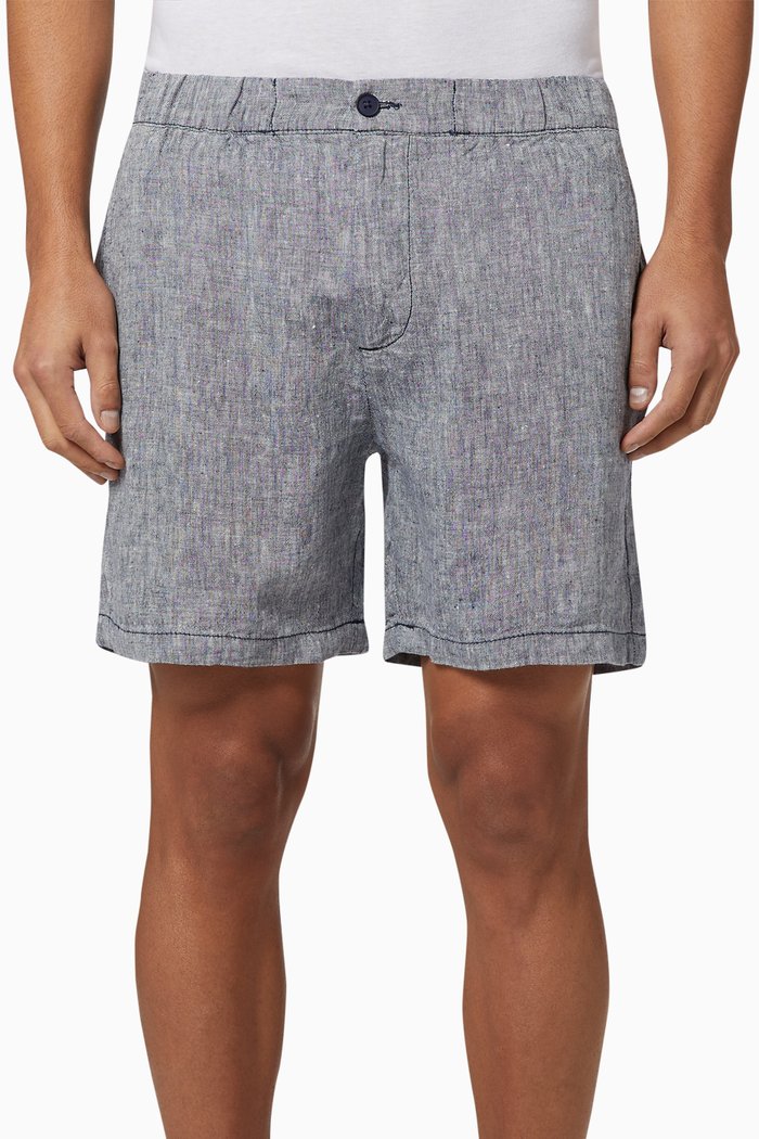 

Moe Linen Shorts, Blue