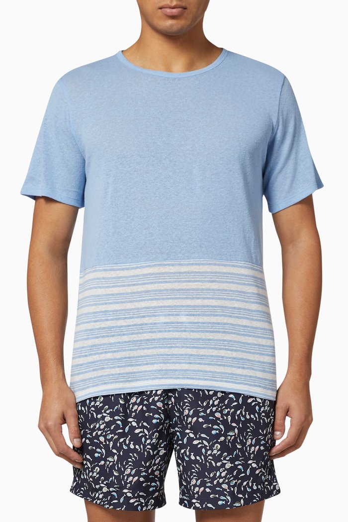 

Chad Color Block T-Shirt, Blue