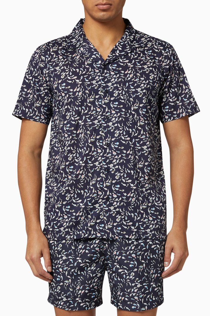 

Vacation Cotton Shirt, Blue