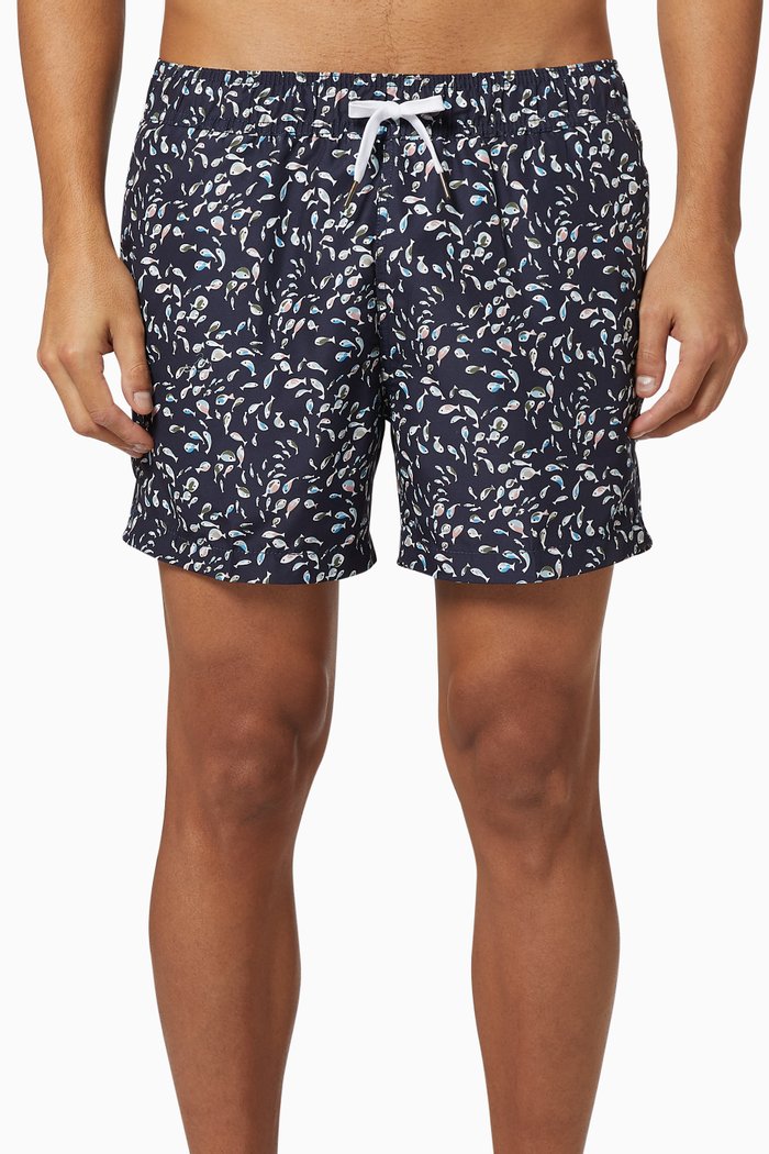 Charles 5" Swim Trunks, Blue