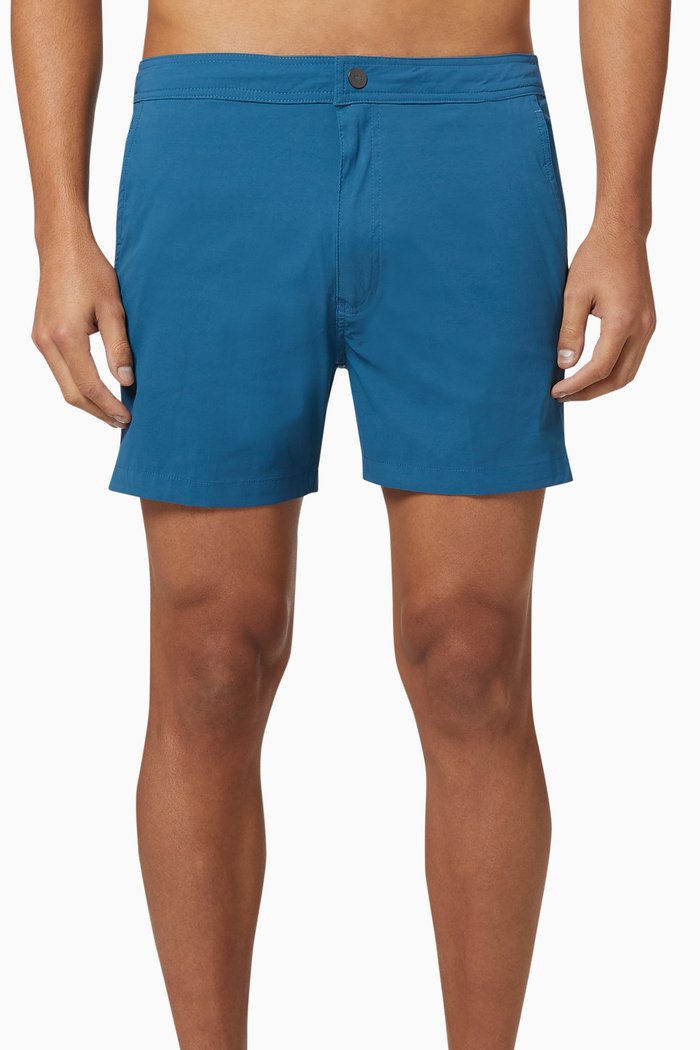 

Elastic Calder 5" Swim Trunks, Blue