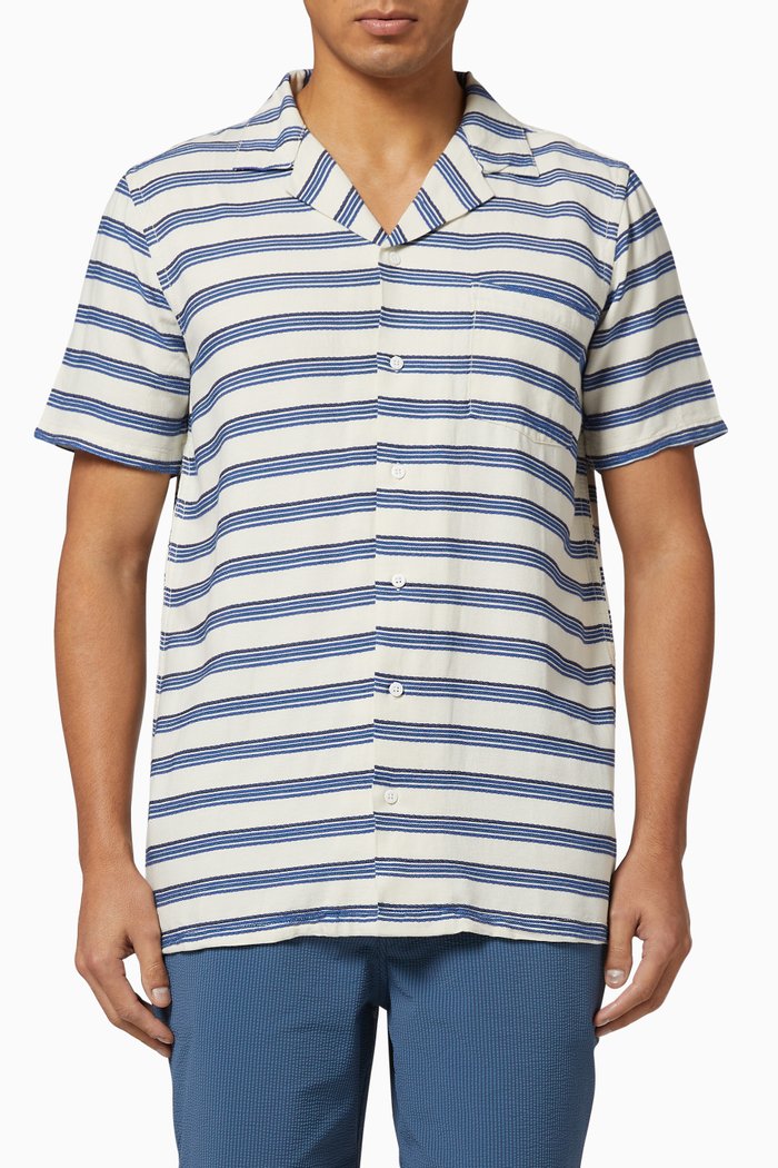 

Striped Vacation Shirt, Blue