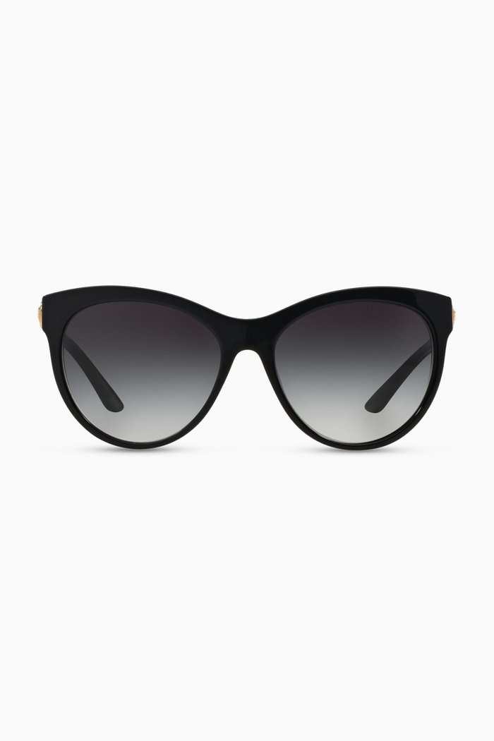

Medusa Cat-Eye Sunglasses, Black