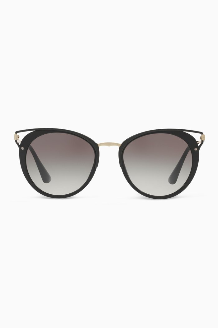 

Round Sunglasses in Acetate, Black