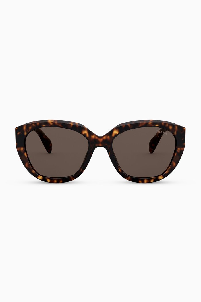 

Irregular Sunglasses in Acetate, Brown