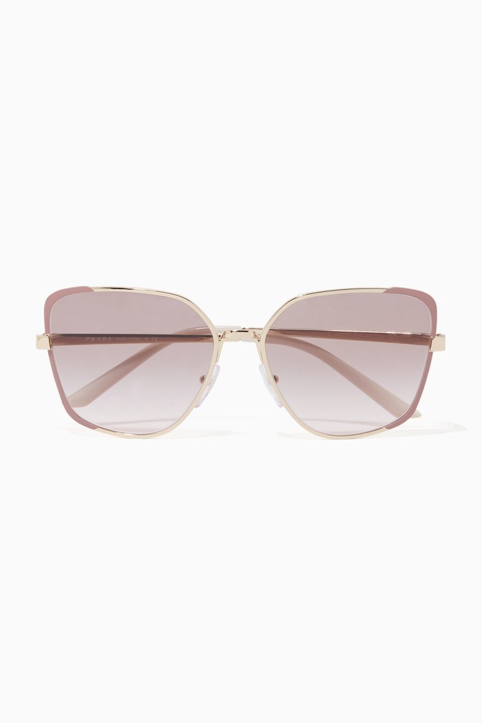 

Irregular Sunglasses in Metal, Silver