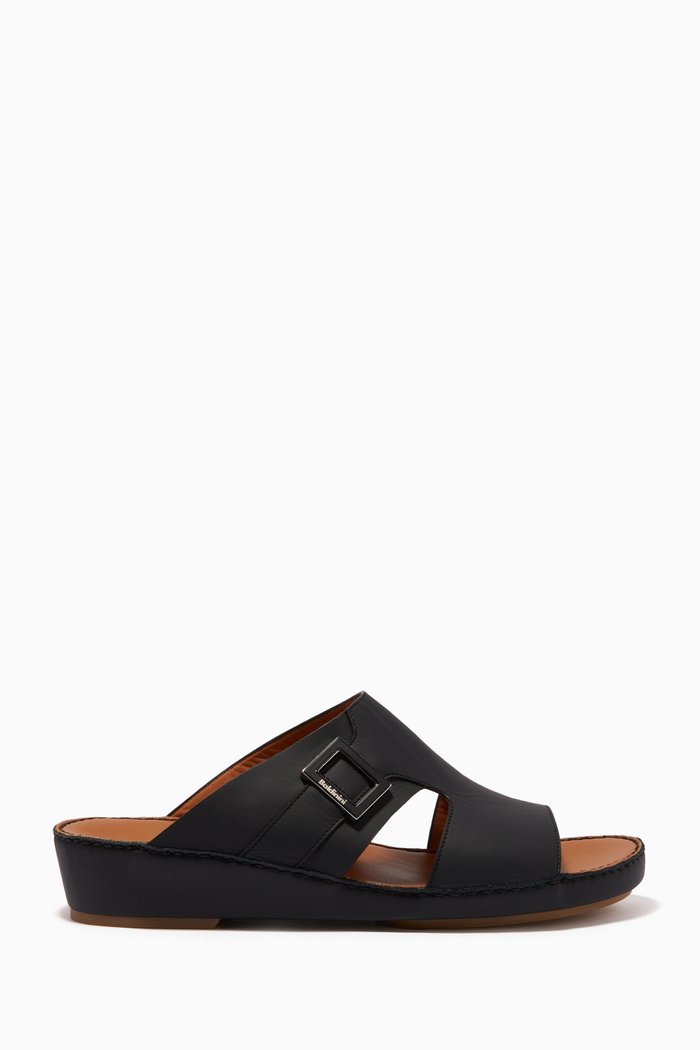

Arabic Sandals in Leather, Black