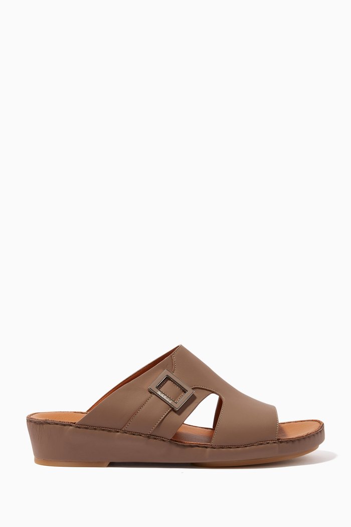

Arabic Sandals in Leather, Brown
