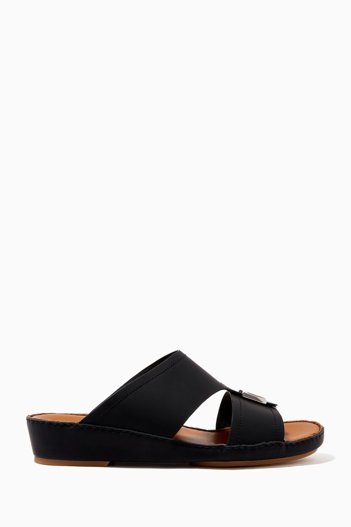 

Arabic Sandals in Leather, Black
