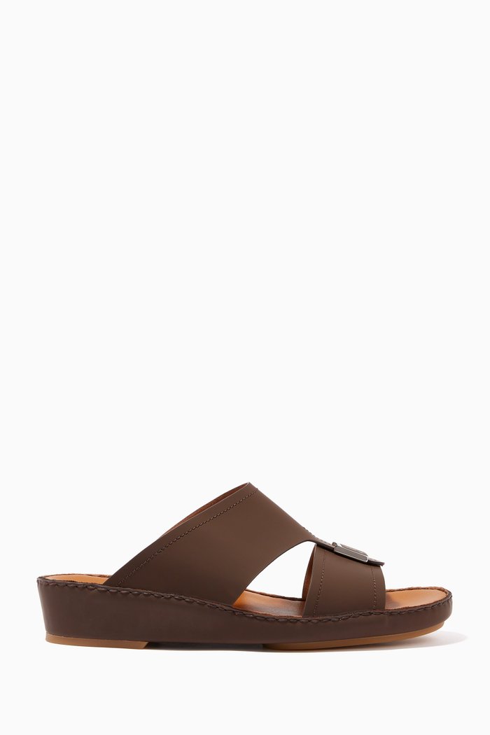 

Arabic Sandals in Leather, Brown
