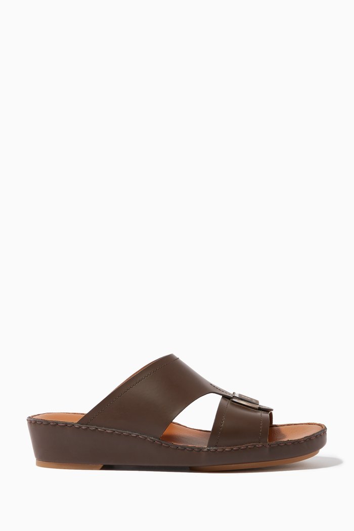 

Arabic Sandals in Leather, Brown