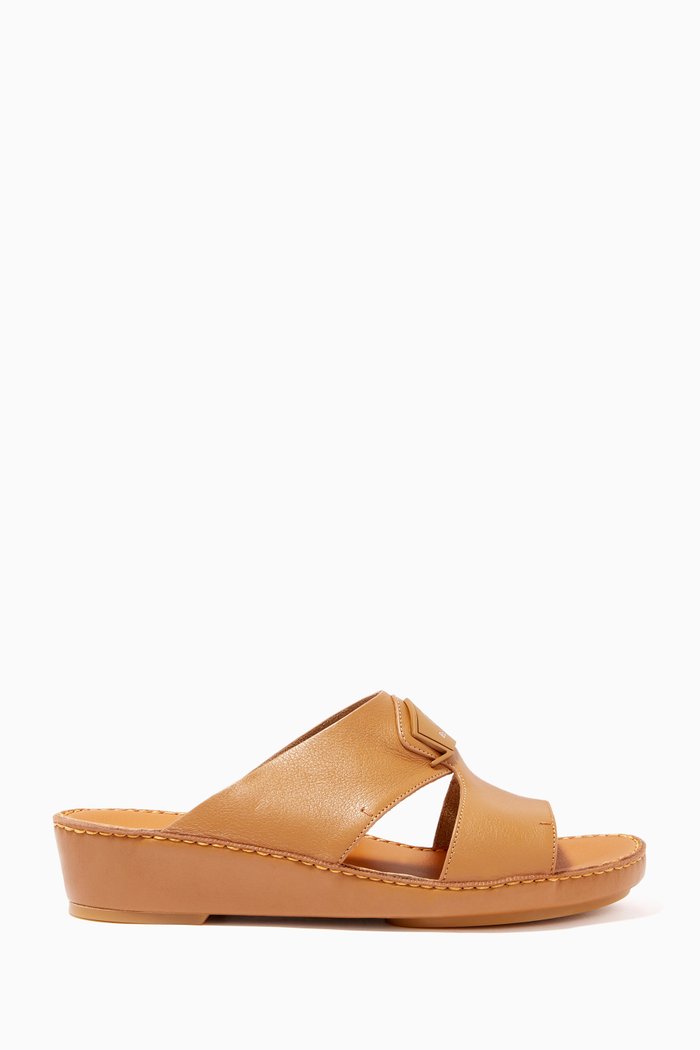 

Arabic Sandals in Leather, Brown