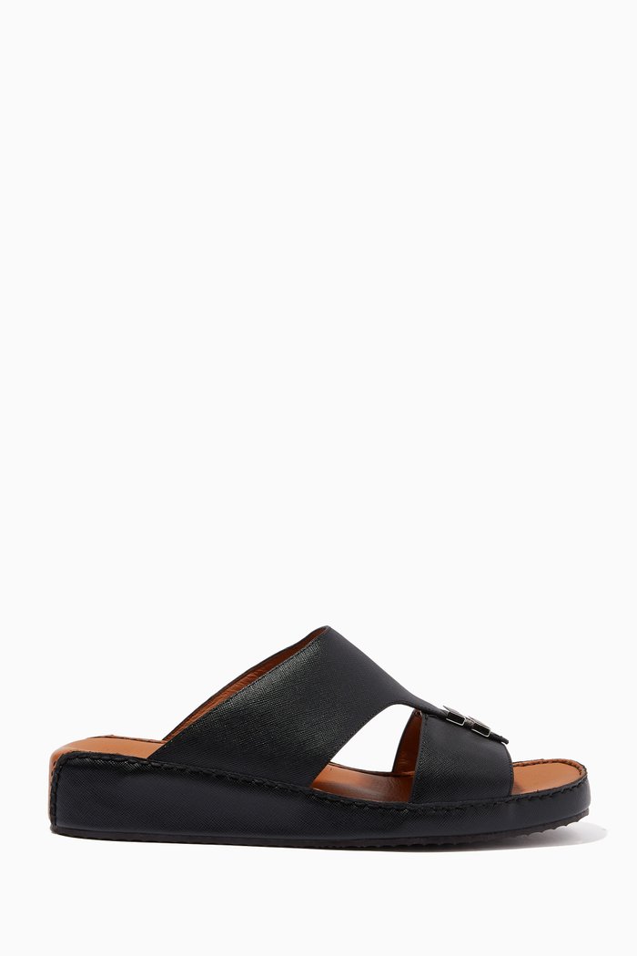 

Arabic Sandals in Leather, Black