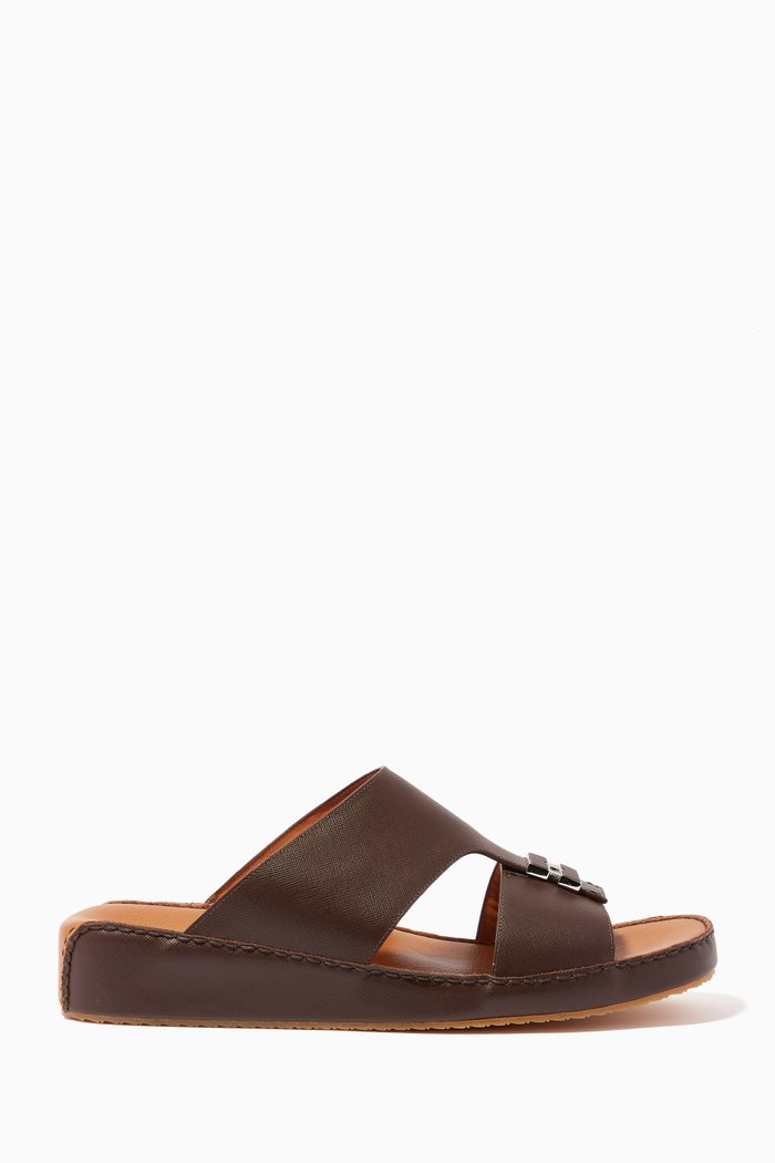 

Arabic Sandals in Leather, Brown
