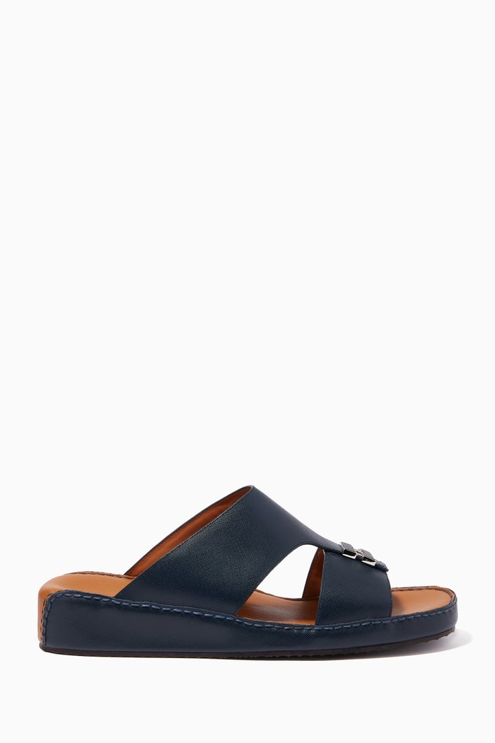 

Arabic Sandals in Leather, Blue