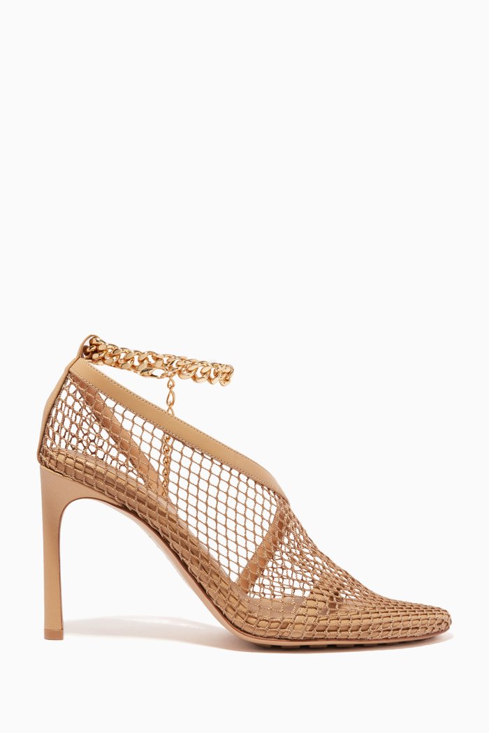

Mesh Overlay 95 Sandals in Nappa, Neutral