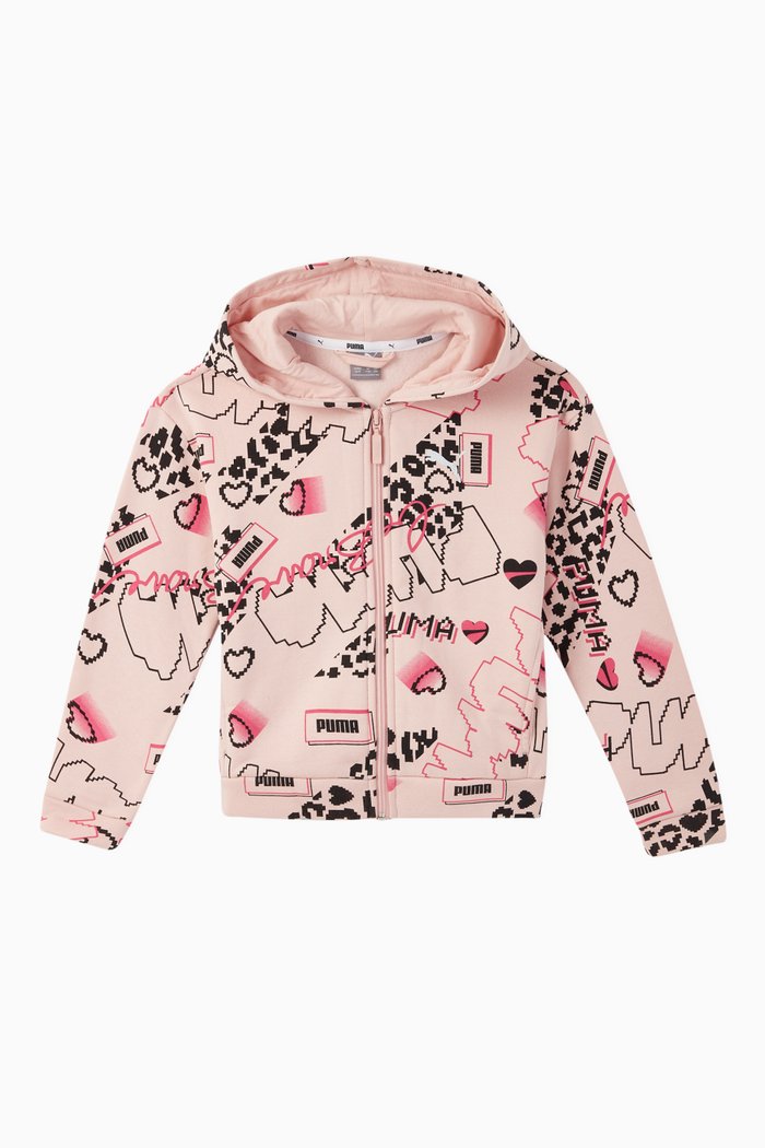 

Alpha AOP Zip Hoodie, Pink